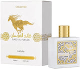 Perfume Lattafa Qaed Al Fursan Unlimited Edp 90ml Unisex - Blanco - Parecido a Coco Vanille Mancera