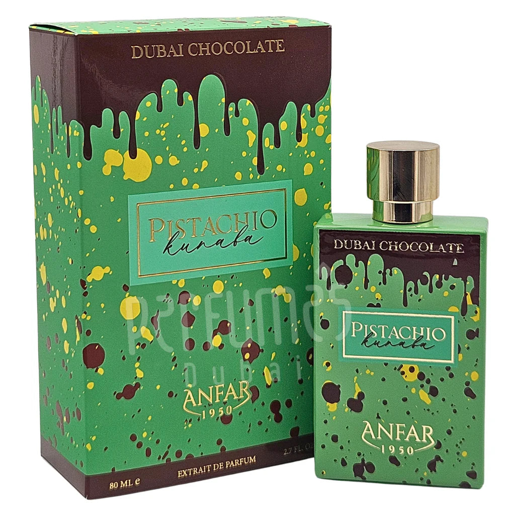 Perfume Anfar Pistachio Kunafa Dubai Chocolate Extrait de Parfum 80 ml Unisex
