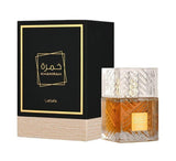 Perfume Lattafa Khamrah EDP 100 ML Unisex - Parecido a Angels' Share By Kilian (Negro)