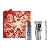 Estuche Carolina Herrera 212 EDT 100 ml + Mini 10 ml + Body Lotion 100 ml Hombre
