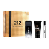 Estuche Carolina Herrera 212 Vip Black Edp 100 Ml + Mini 10 Ml + Gel De Ducha 100 Ml Hombre