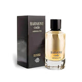 Perfume Fragrance World Harmony Code Absolute 100ml Hombre-Inspirado En Armani Code Absolute