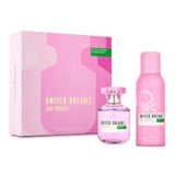 Estuche Benetton United Dreams Love Yourself EDT 80ml + Deo 150ml Mujer