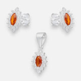 Conjunto Mini Lady Circón Granate