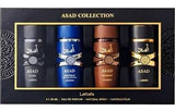 Estuche Lattafa Asad+Asad Elixir + Zanzibar+ Bourbon EDP 25 ML *4 Hombre