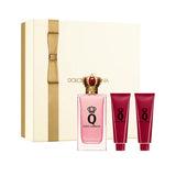 Estuche Dolce And Gabbana Q EDP 100 ml + SG 50 ml + Body Lotion 50 ml Mujer(Dorado)