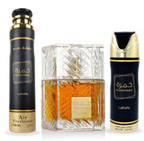 Estuche Lattafa Khamrah Edp 100ml + Deo 200ml + Airfresh 300ml - Gift Set