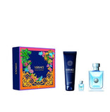 Estuche Versace pour Homme EDT 100 ml + Mini 5 ml + Body Shampoo 150 ml Hombre