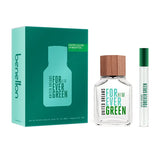 Estuche Benetton Forever Green Him EDT 100 ml + Mini 10 ml Hombre