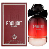 Perfume Fragrance World Prohibit Rouge EDP 100 ml Mujer