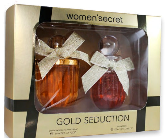 Estuche Woman Secret Gold Seduction 100ml+Shower Gel Mujer