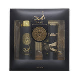 Estuche Lattafa Asad Edp 100 Ml + Deo Spray 200 Ml Set 2 Cps Hombre