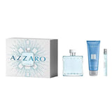 Estuche Azzaro Chrome Edt 100Ml + Hair Body Lotion 75Ml + Edt 10Ml Hombre