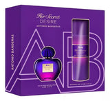 Estuche Antonio Banderas Her Secret Desire Edt 80 Ml + Deo 150 Ml Mujer