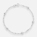 Pulsera Singapur con Esferas
